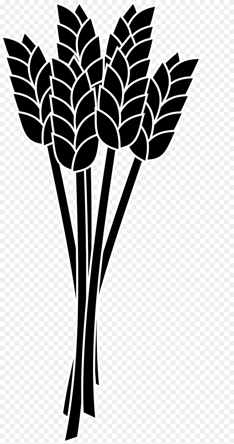 Wheat Spike Clipart, Green, Leaf, Plant, Stencil Free Png Download
