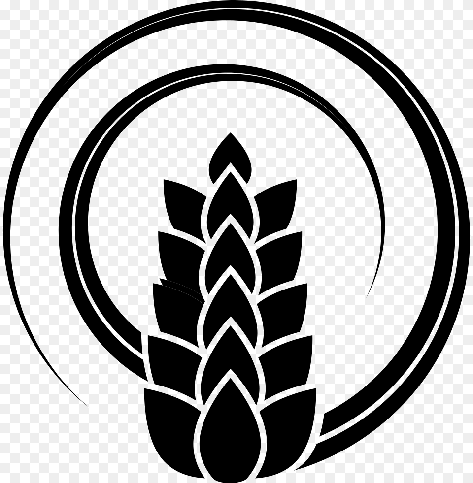 Wheat Symbol In Circle, Stencil, Emblem, Ammunition, Grenade Png Image