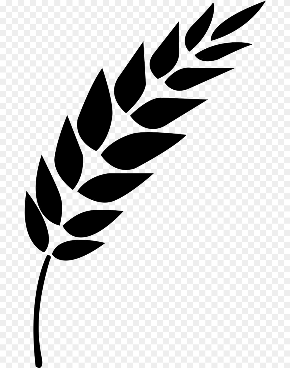 Wheat Vector Black And White Stalk Clipart Transparent Icon Vector Wheat, Food, Grain, Produce, Grass Png