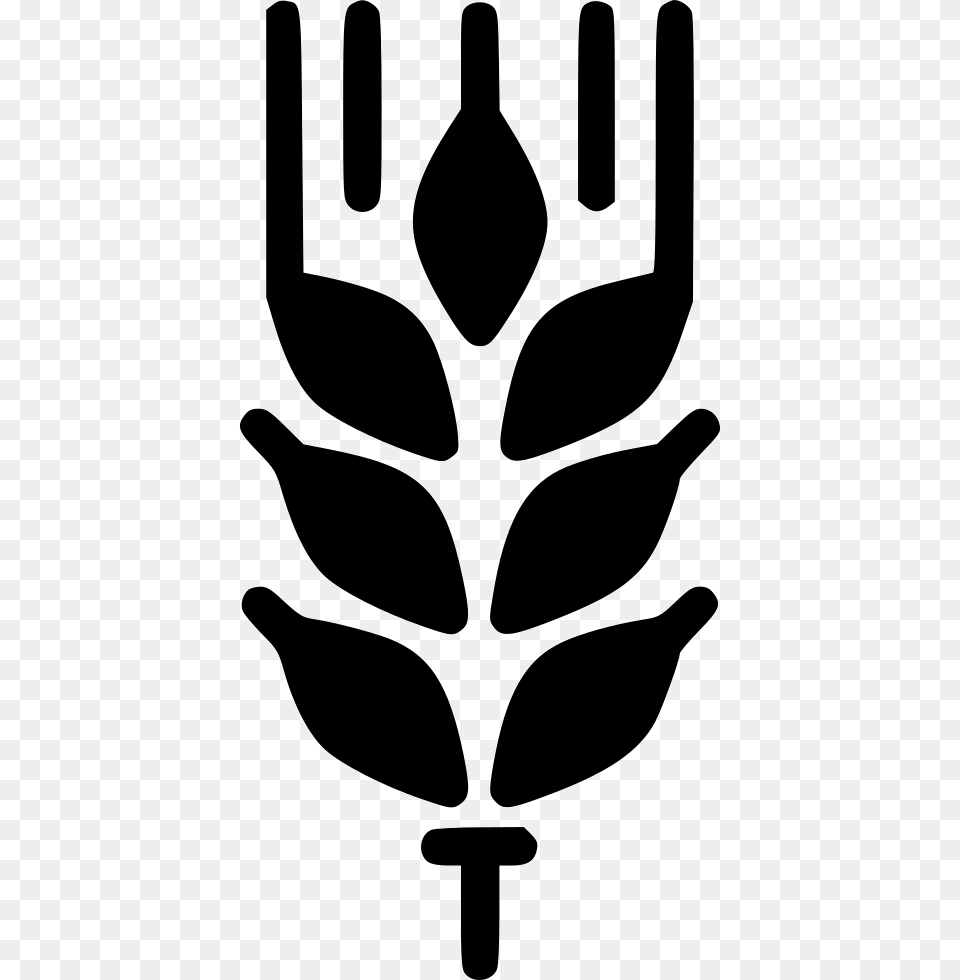 Wheat Whole Crop Gluten Wheat, Cutlery, Stencil, Fork, Symbol Free Png Download