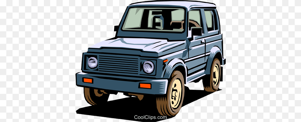 Wheel Drive Vehicle Royalty Vector Clip Art Illustration, Car, Jeep, Transportation, Machine Free Png Download
