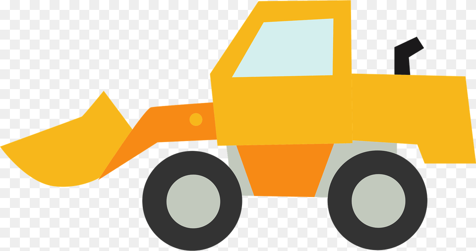 Wheel Loader Used In Construction Clipart, Machine, Bulldozer, Carriage, Transportation Free Transparent Png