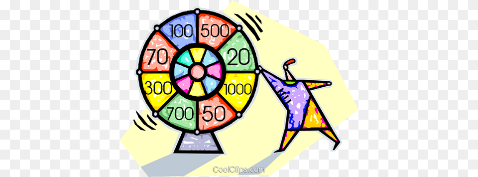 Wheel Of Chance Royalty Vector Clip Art Illustration, Graphics, Symbol, Machine, Text Free Png Download