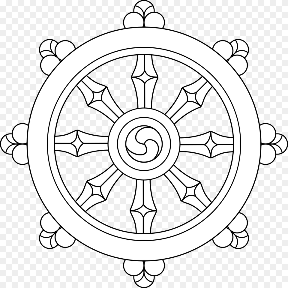 Wheel Of Dharma Clipart Wheel Of Dharma, Machine Png Image