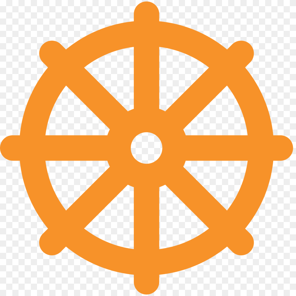 Wheel Of Dharma Emoji Clipart, Machine, Spoke, Animal, Bear Png Image