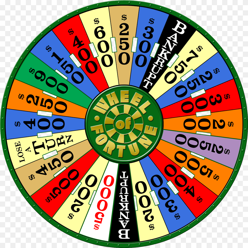 Wheel Of Fortune Wheel On Wheel Of Fortune, Disk, Game, Text, Number Png