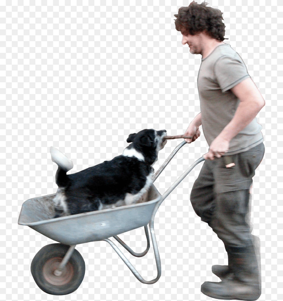Wheelbarrow Dog Image Farmer Skalgubbar, Adult, Person, Man, Male Png
