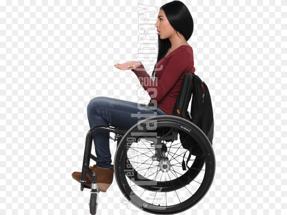 Wheelchair, Chair, Furniture, Adult, Person Free Png Download