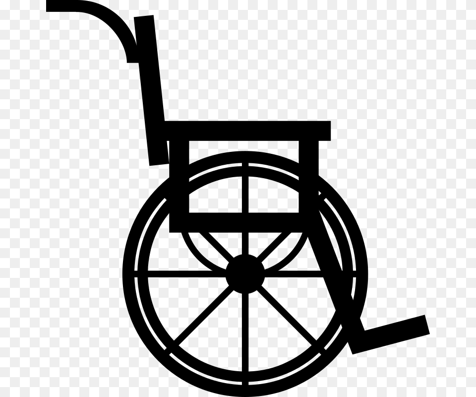 Wheelchair, Gray Free Png