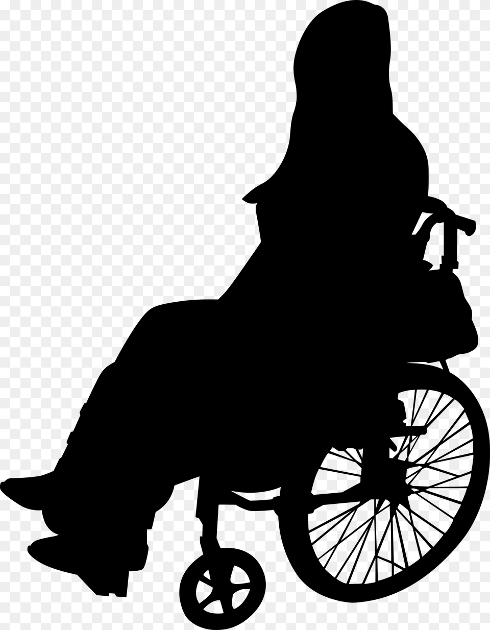 Wheelchair, Gray Png