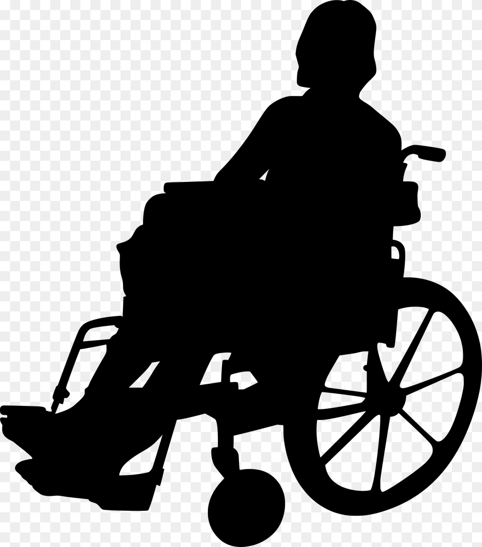 Wheelchair, Gray Free Png Download
