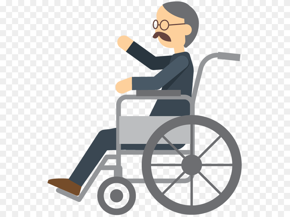 Wheelchair, Furniture, Chair, Person, Wheel Png Image