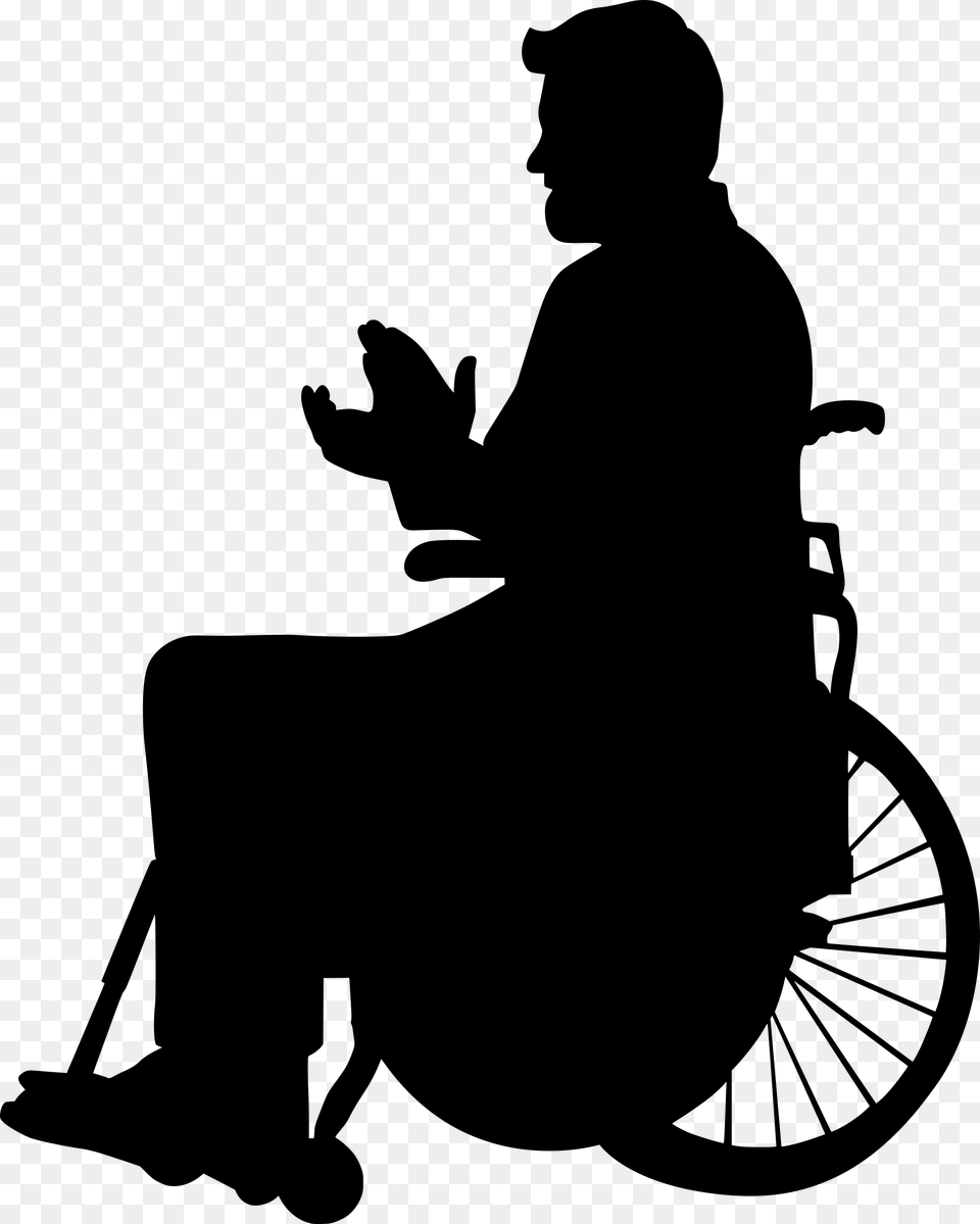 Wheelchair, Gray Free Png