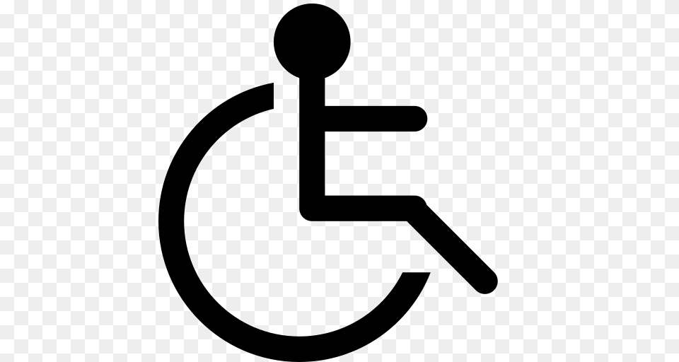 Wheelchair Accessible Accessible Chair Icon With And Vector, Gray Free Png