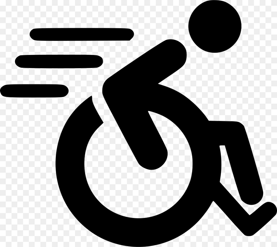 Wheelchair Fast, Sign, Symbol, Stencil Png Image
