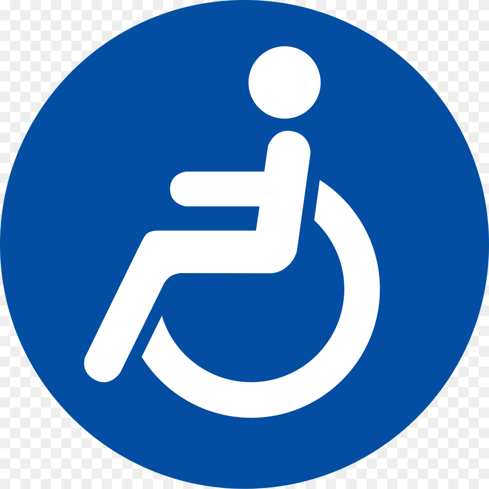 Wheelchair Pictogram Clipart Download Wheelchair Pictogram, Sign, Symbol, Road Sign, Disk Png Image