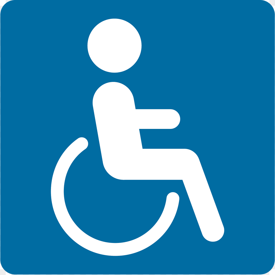 Wheelchair Symbol Emoji Clipart, Sign, Road Sign Free Png