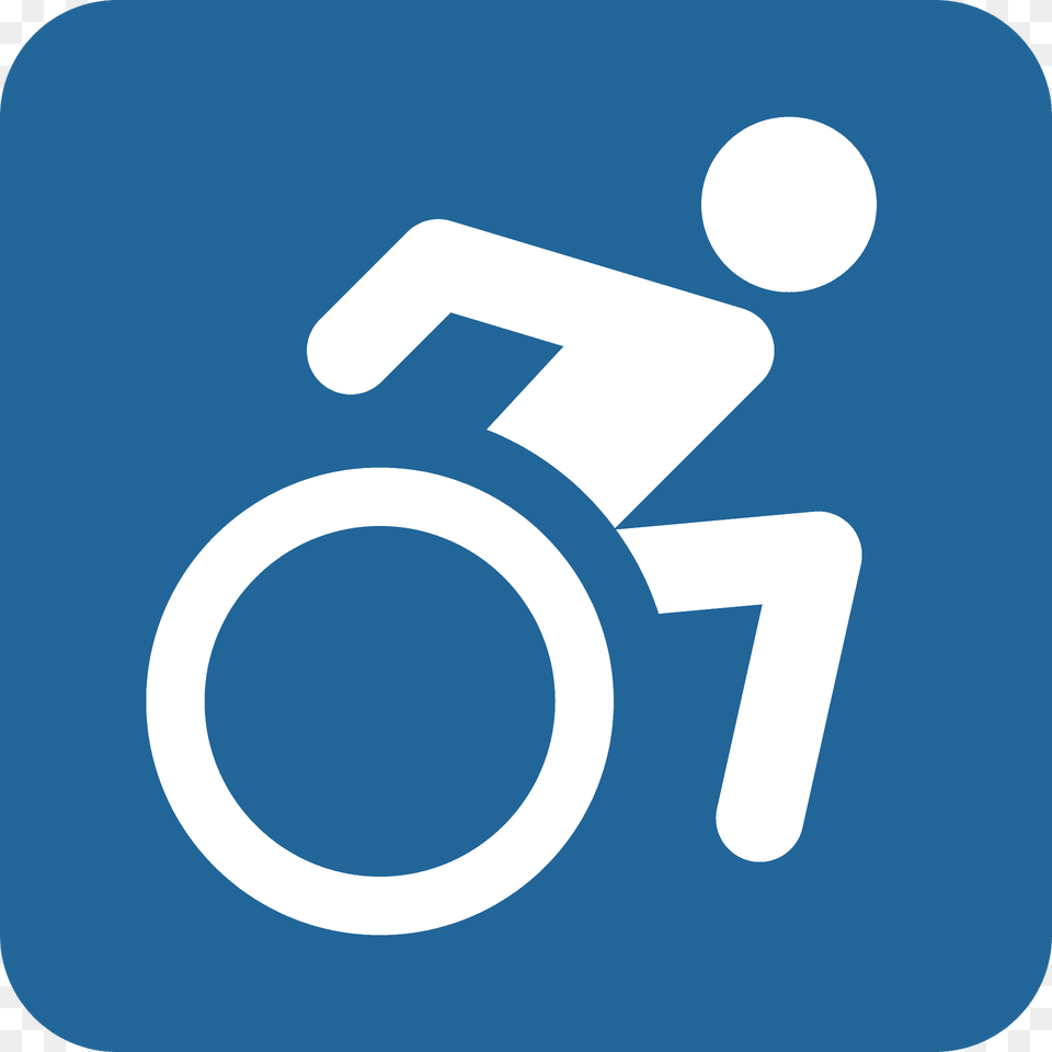 Wheelchair Symbol Emoji Clipart, Sign, Text, Number, Road Sign Png Image