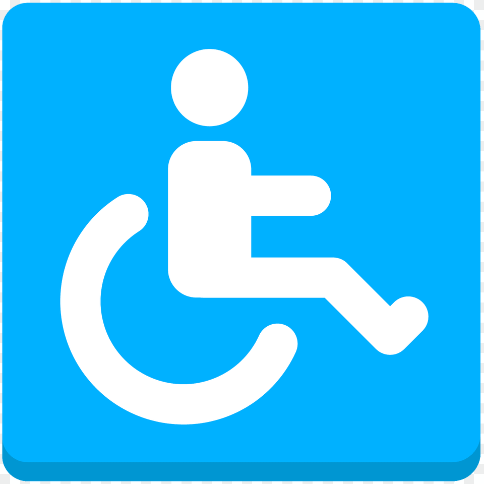 Wheelchair Symbol Emoji Clipart, Sign, Road Sign, Electronics, Hardware Free Png