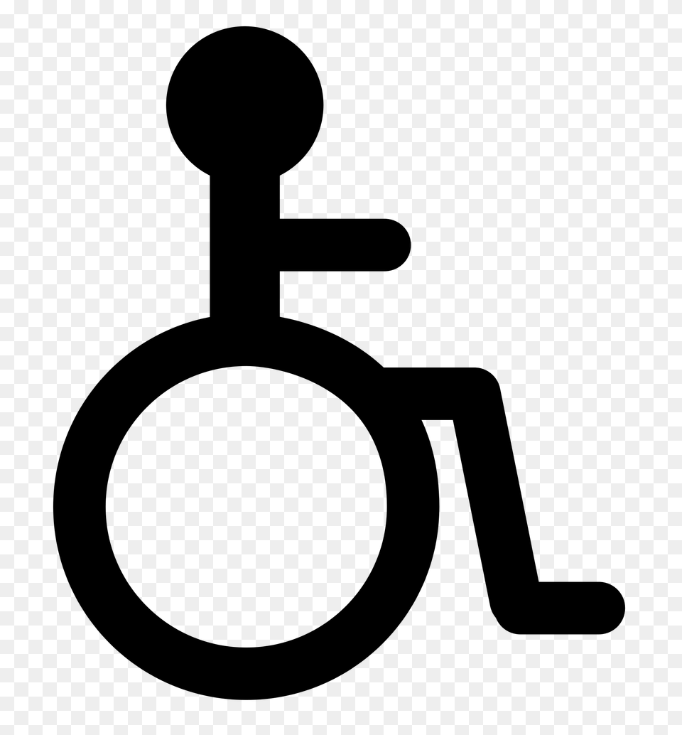 Wheelchair Symbol To Print Clip Art Of Wheelchair Clipart, Gray Free Png