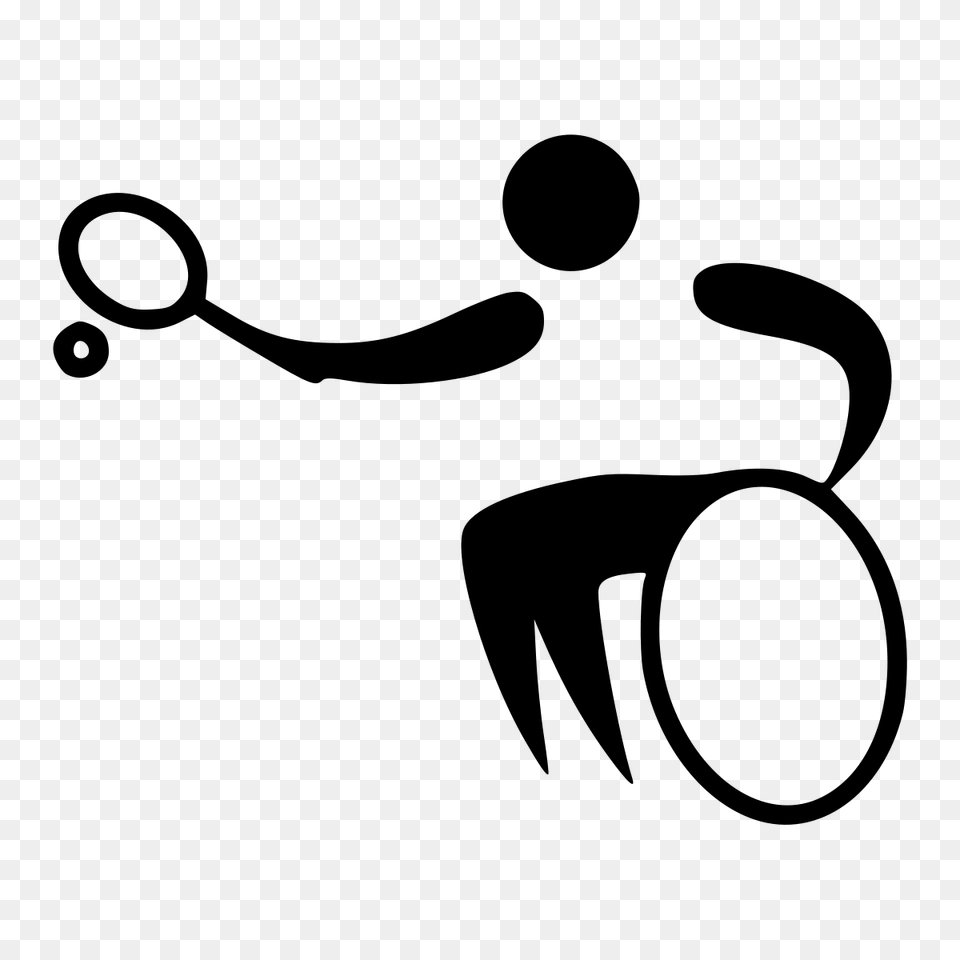 Wheelchair Tennis, Gray Free Png