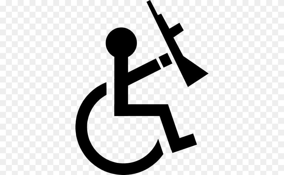 Wheelchair User Clipart, Stencil, Symbol Png