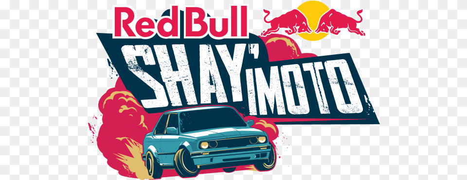 Wheelz N Smoke Red Bull Shay Imoto, Advertisement, Car, Vehicle, Transportation Free Png Download
