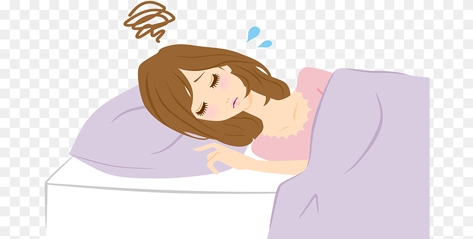 When Determining What Causes Bad Dreams We Can T Afford Cartoon Girl Bad Sleep, Person, Sleeping, Washing, Adult Png