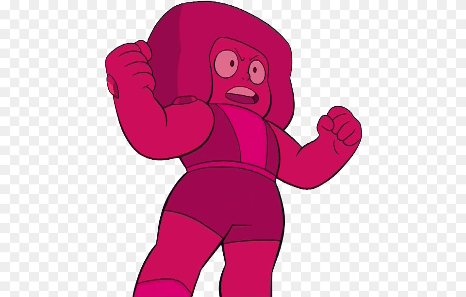 When Gems Of The Same Type Fuse They Become A Bigger Steven Universe Mega Ruby, Baby, Person, Face, Head Free Png Download