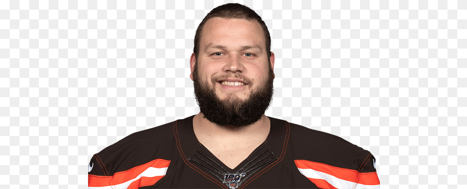 When He Played High School Hoops Browns G Joel Bitonio Portrait Photography, Adult, Beard, Face, Head Free Png Download