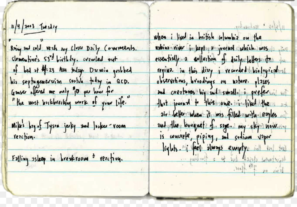 When I Lived In British Columbia On The Bakina River Handwriting, Diary, Page, Text, Book Png Image