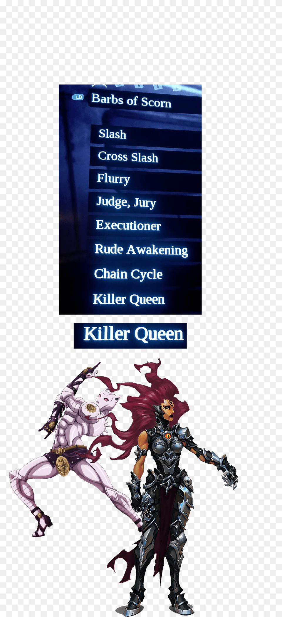 When I See Killer Queen In Darksiders Darksiders, Book, Publication, Adult, Person Free Transparent Png