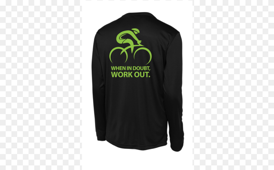 When In Doubt Work Out Shirt Long Sleeved T Shirt, Clothing, Sleeve, Long Sleeve, Jacket Png Image