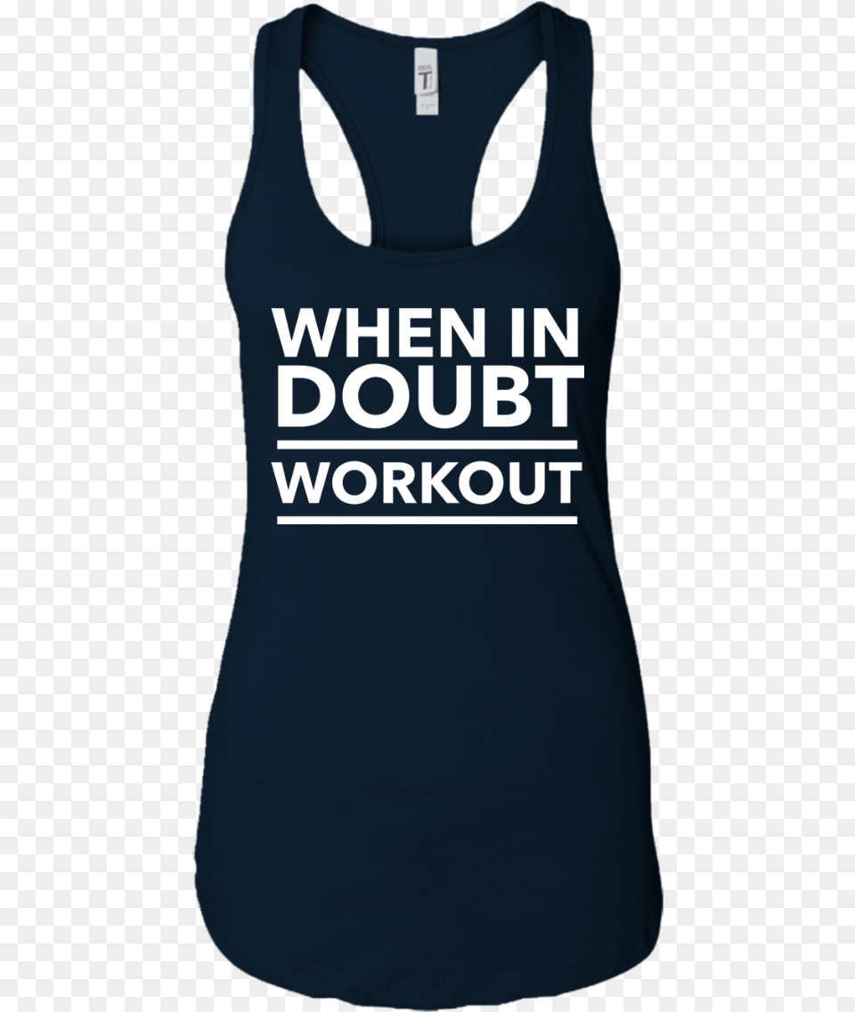 When In Doubt Work Out Tank Active Tank, Clothing, Tank Top Free Transparent Png