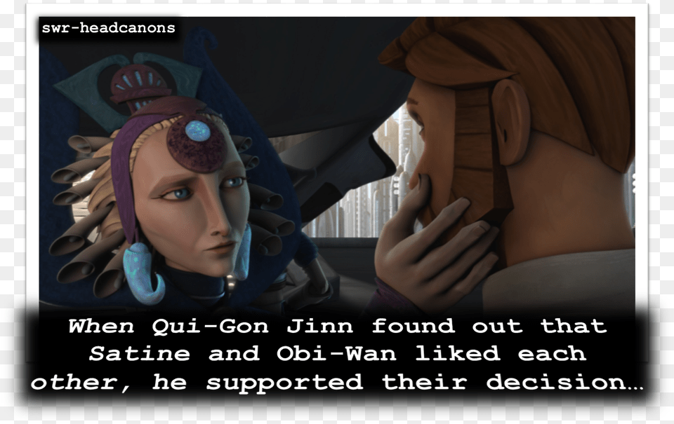 When Qui Gon Jinn Found Out That Satine And Obi Wan Dutchess And Obi Wan, Adult, Person, Woman, Female Png Image