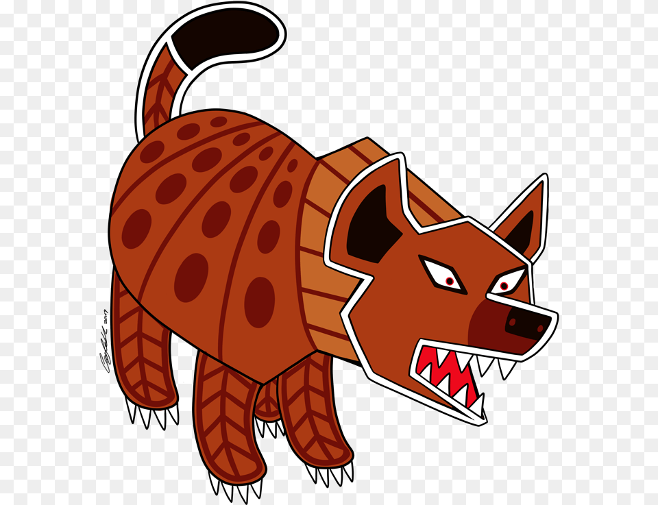 When The Hyena Came Cartoon, Dynamite, Weapon, Animal, Mammal Free Png Download