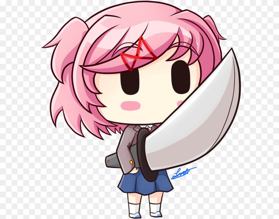 When You Call Natsuki Cute Doki Doki Literature Club, Book, Comics, Publication, Anime Png