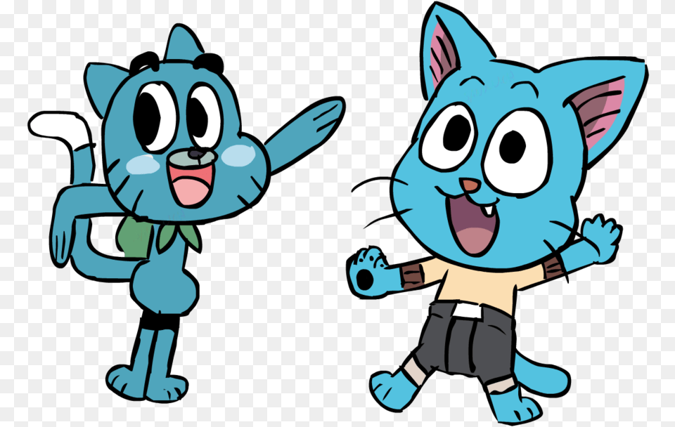 When You Realize It Happy The Cat Gumball, Animal, Bear, Mammal, Wildlife Png Image