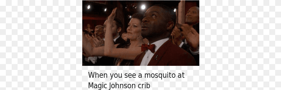 When You See A Mosquito At Magic Magic Johnson Funny Meme, Accessories, Tie, Formal Wear, Person Png