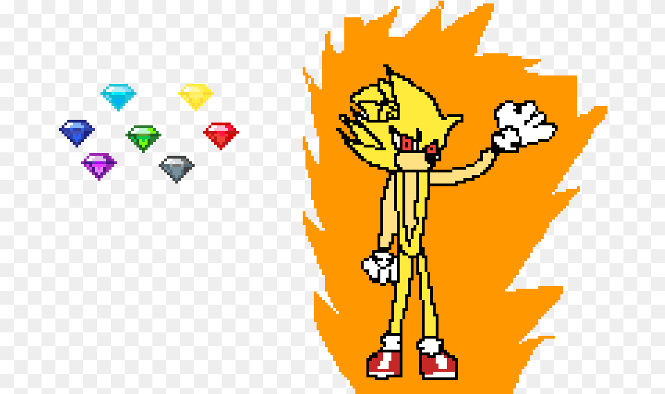 When You See Super Sonic Cartoon, Baby, Person, Art, Face Png Image
