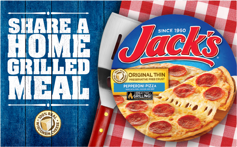 When You Take Home A Jack39s Grilling Pizza You39re Jack39s Original Thin Crust Pepperoni Pizza 154 Oz, Advertisement, Food, Poster Free Png Download