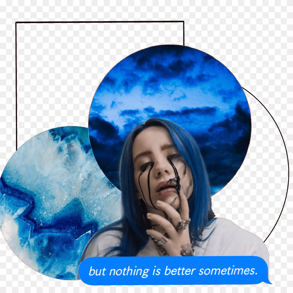 Whenthepartysover Billieeilish Lyrics Sticker By Lily Blue Themed Phone Free Transparent Png