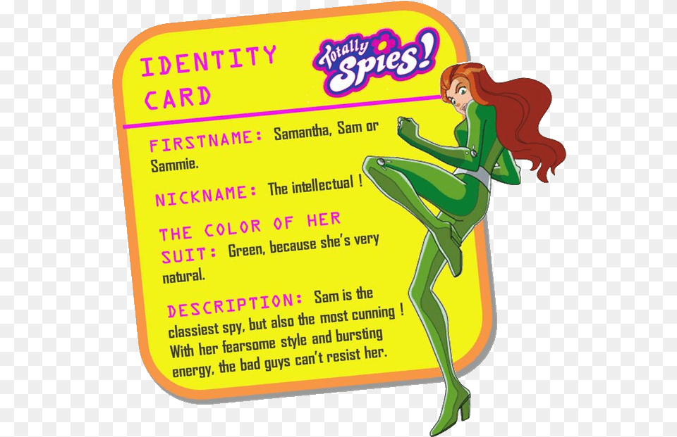Where Cartoon Totally Spies Sam, Adult, Person, Woman, Female Png