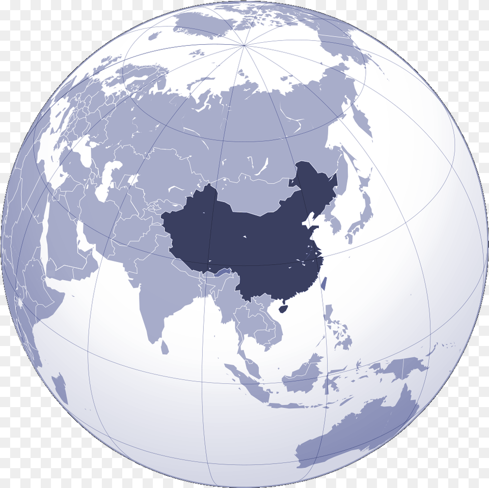 Where Is China Located Large Map, Astronomy, Globe, Outer Space, Planet Free Png