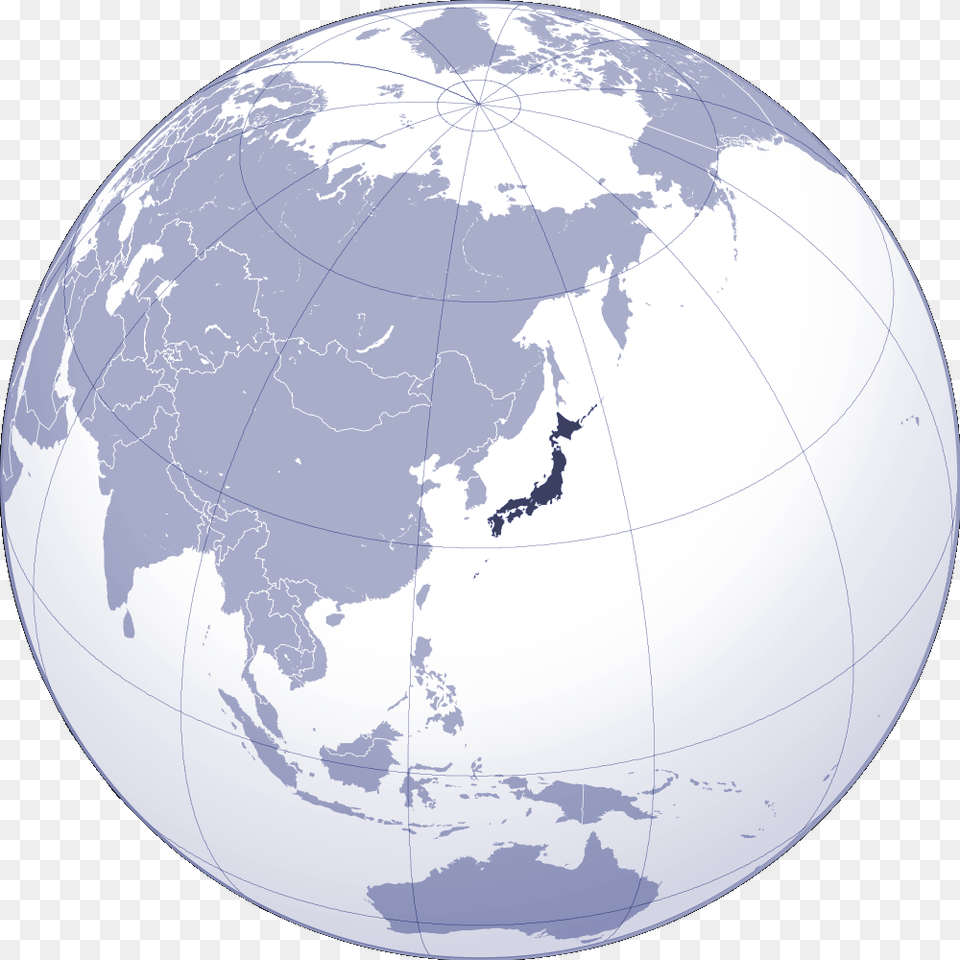 Where Is Japan Located Large Map, Outer Space, Astronomy, Globe, Planet Free Png