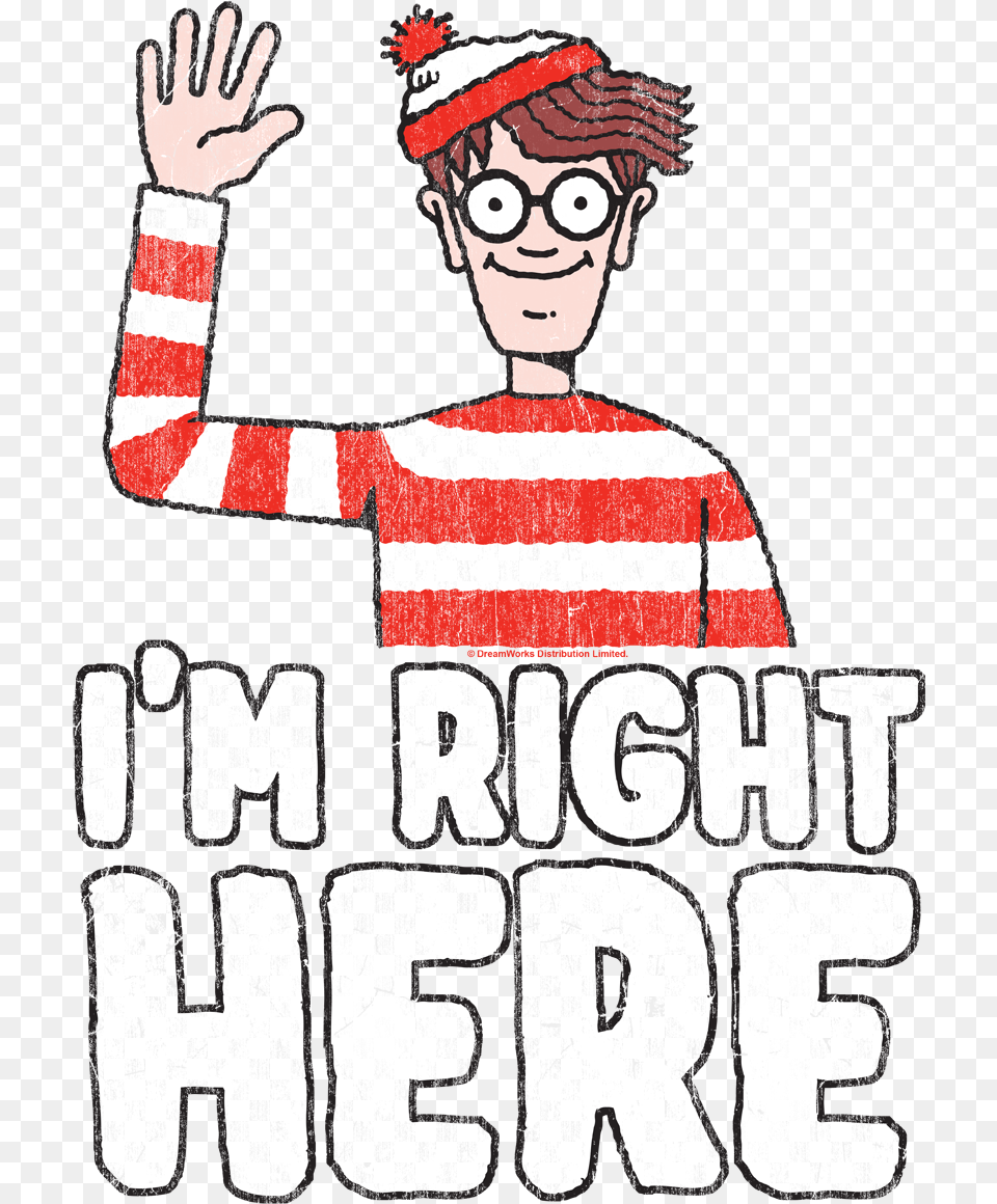 Where S Waldo Im Right Here Men S Ringer Wheres Wally, Person, Portrait, Photography, Face Free Transparent Png