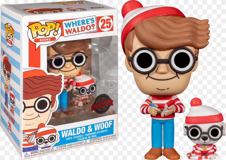 Where S Waldo Pop Vinyl, Toy, Baby, Person, Face Free Png