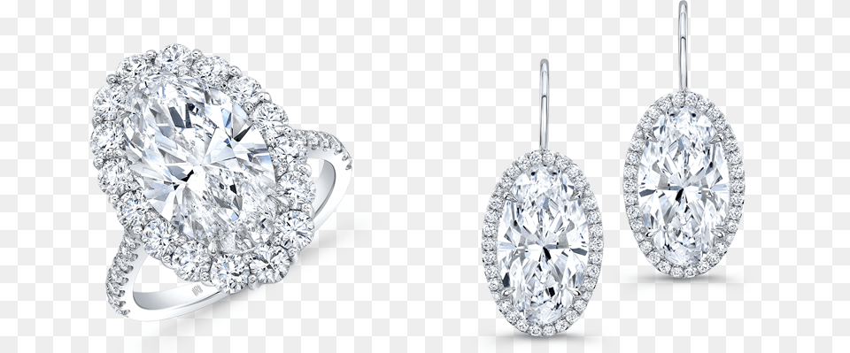 Where The Diamond Inspires The Design 2 Oval Diamond Earring, Accessories, Gemstone, Jewelry, Silver Png
