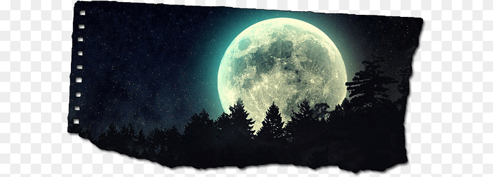 Where The Stars Shine Weird Full Moon, Astronomy, Nature, Night, Outdoors Free Png Download
