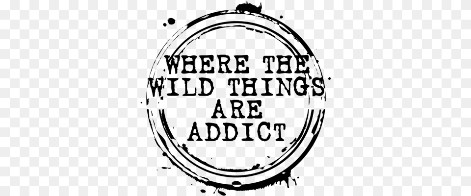 Where The Wild Things Are Addict Stamp Ncis Addict, Gray Free Png Download
